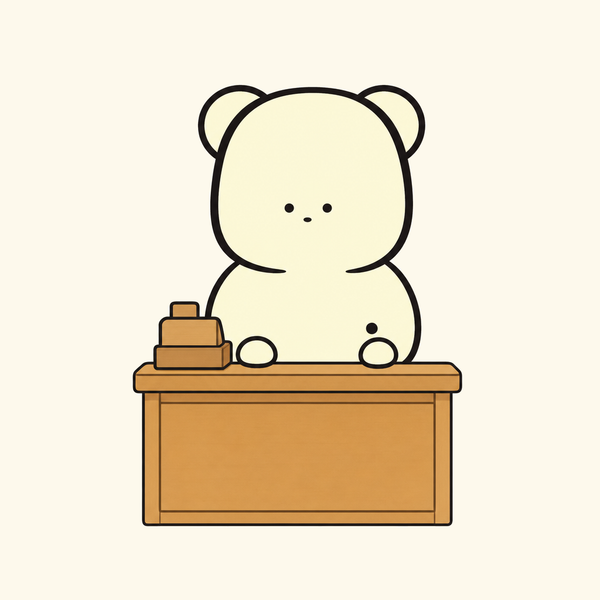 レジ係のこすくまくん